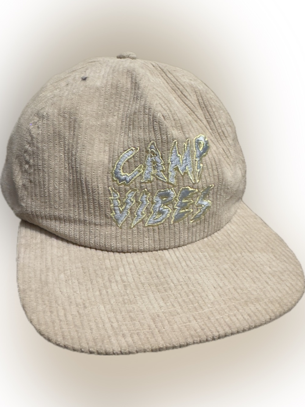 Poler Corduroy Camp Vibes Beige SnapBack Hat